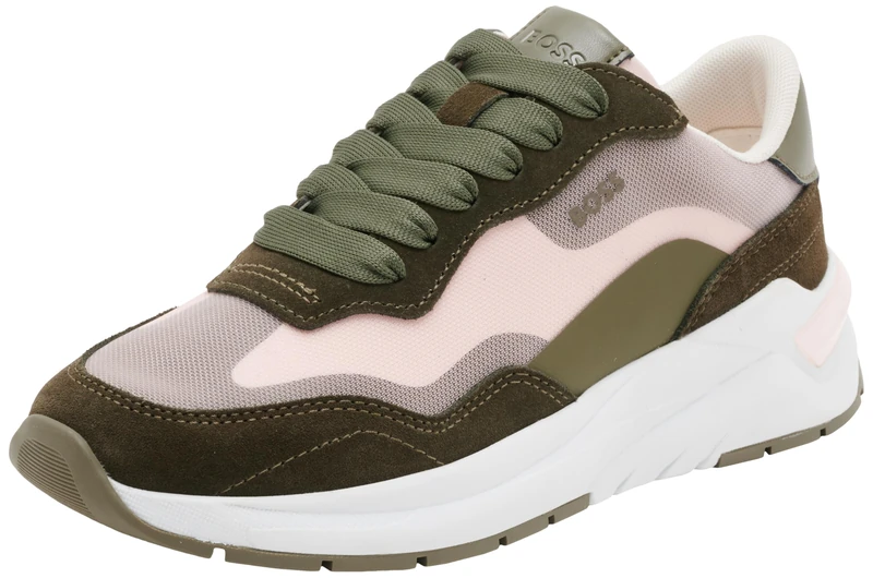 BOSS Skylar_Runn_mxth, Women Sneaker, Open Green, - Image 1