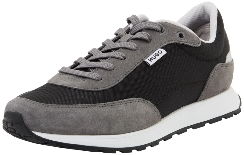 HUGO Men's Icelin_Runn_rnsd Running, Open Grey, 8 UK