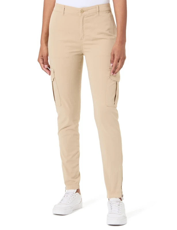 HUGO Women's Hasuny-1-D_B 10270263 01 Trousers_Flat, Open Beige280, 14