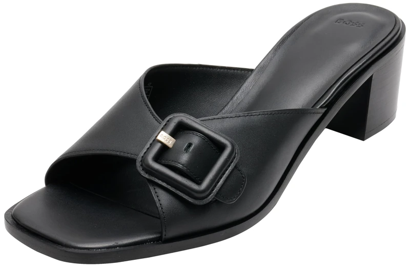 BOSS Women's Charlize_Mule50_VCBK Mules, Black, 6 UK