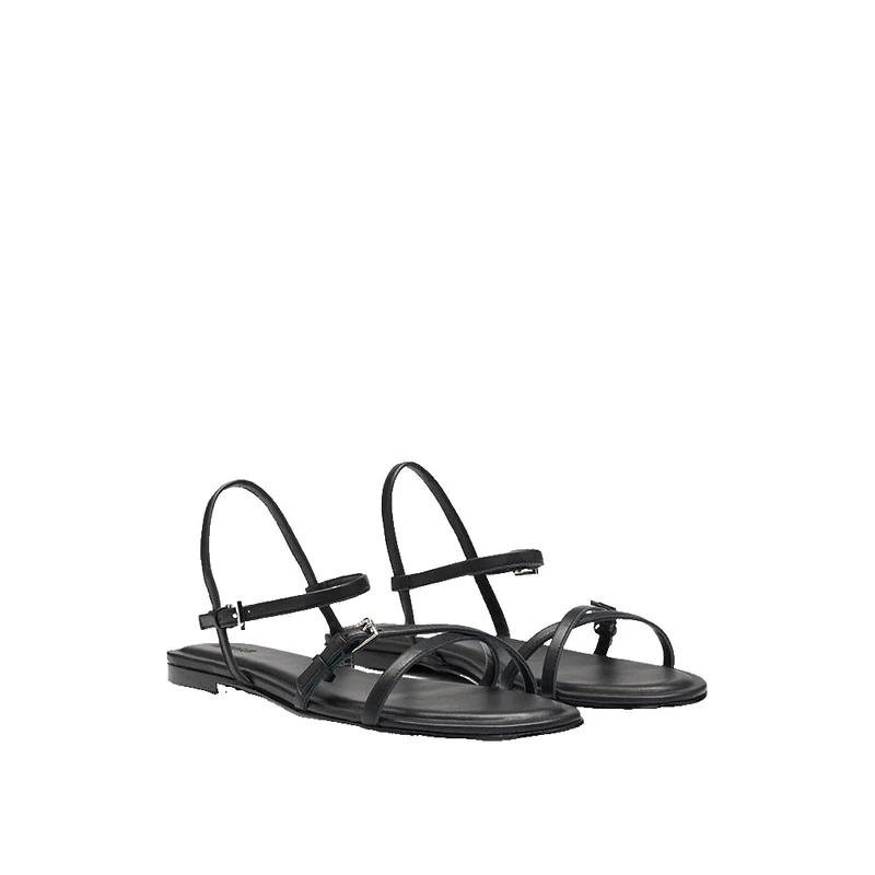 HUGO Tayna_Sandal_NA, WOMEN Sandal, Black,