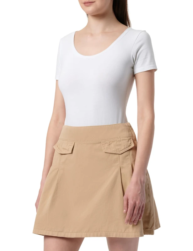 HUGO Women's Robano-1-D_B 10270273 01 Skirt_Flat, Open Beige280, - Image 1