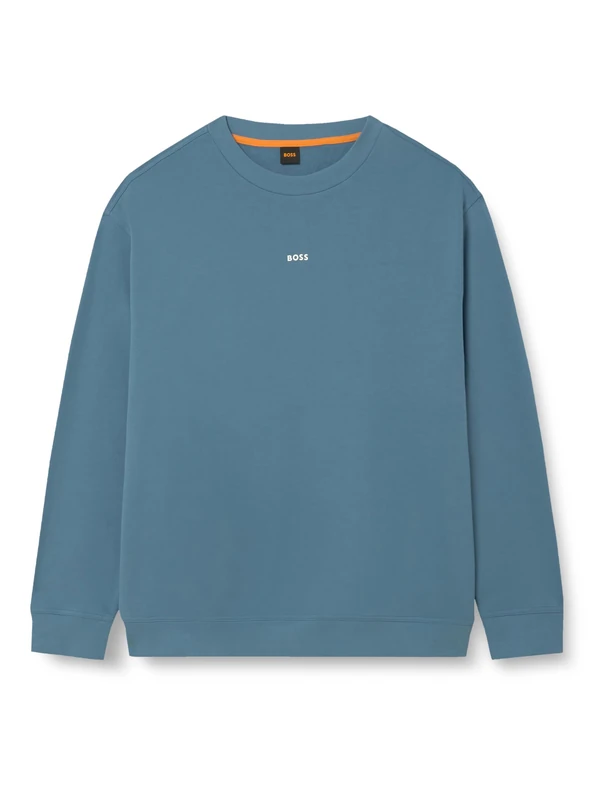 BOSS Men's Wesmallcrew 10244192 01 Sweatshirt, Open Blue462, XL