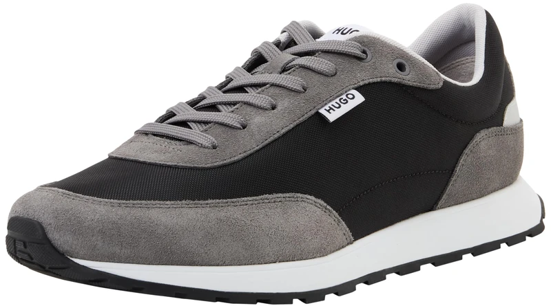 HUGO Men's Icelin_Runn_rnsd Running, Open Grey, 10 UK