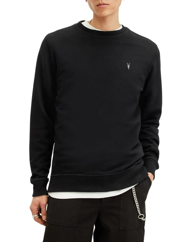 AllSaints raven crew Black