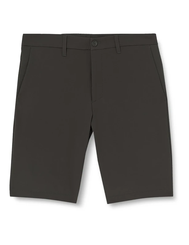 BOSS Men's S_Commuter_10.5 inch 10268853 Shorts_Flat, Dark Grey027,