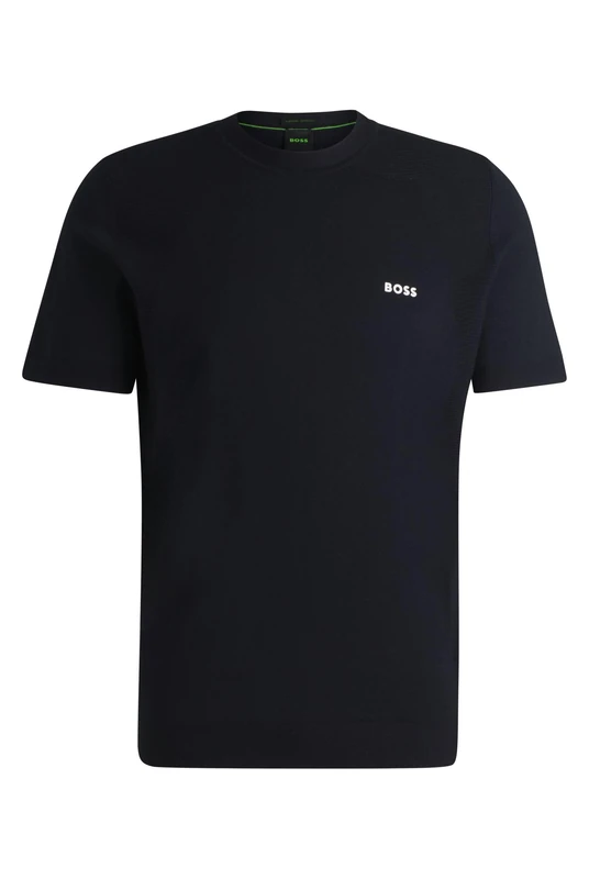 BOSS Mens Momentum Lite Mixed-Structure Sweater in a Cotton Blend