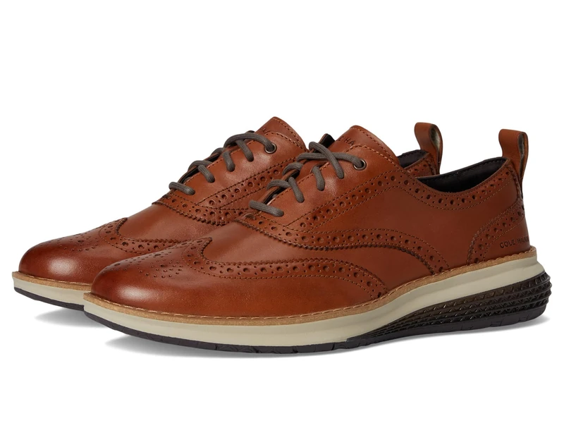 Cole Haan Men's Og Energyweave Wingtip Oxford, British Tan/Ivory, 9-M UK