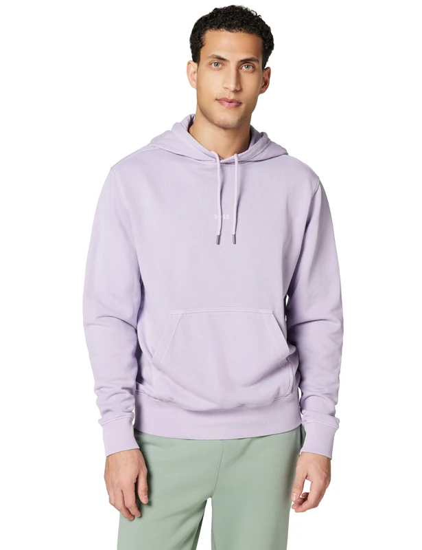 BOSS Men's We_Dye_Hood 10262459 01 Sweatshirt, Open Purple549,