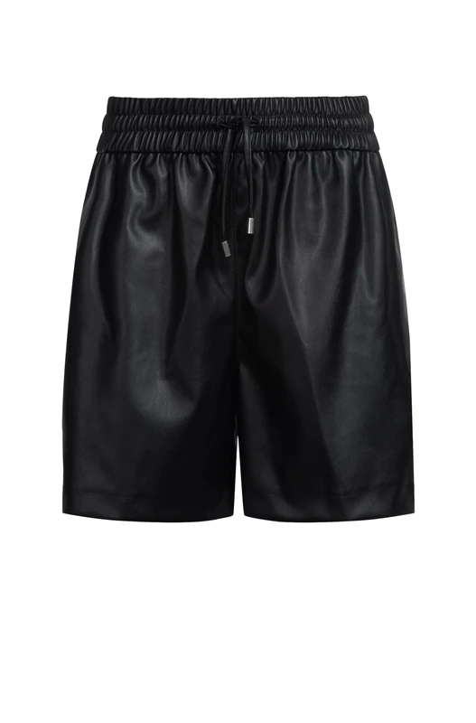 HUGO Women's Henuka-1_B 10261446 01 Shorts_Flat, Black001, - Image 1