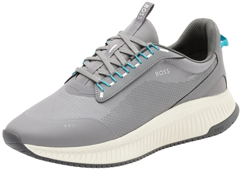 BOSS TTNM EVO_Runn_rsth, Men Running, Medium Grey,