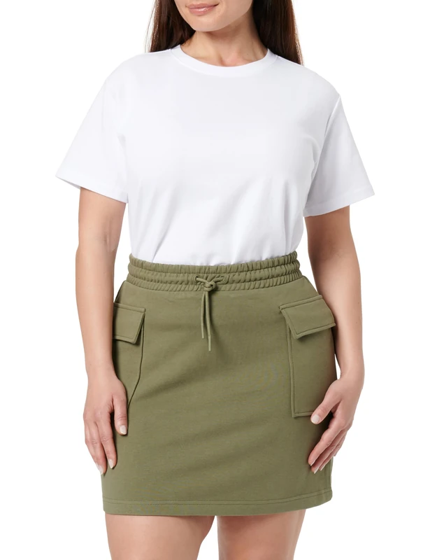 HUGO Women's Nolara_B 10266045 01 Jersey_Skirt, Open Green345, L