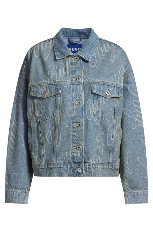 HUGO Women's Lou_B 10270465 01 Jeans_Jacket_L, Open Miscellaneous994, XS