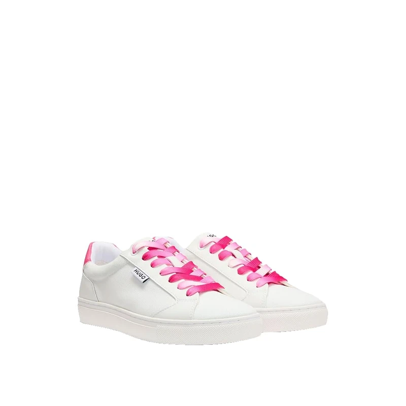 HUGO Morrie_Tenn_cnvpu, Women Sneaker, Open White,
