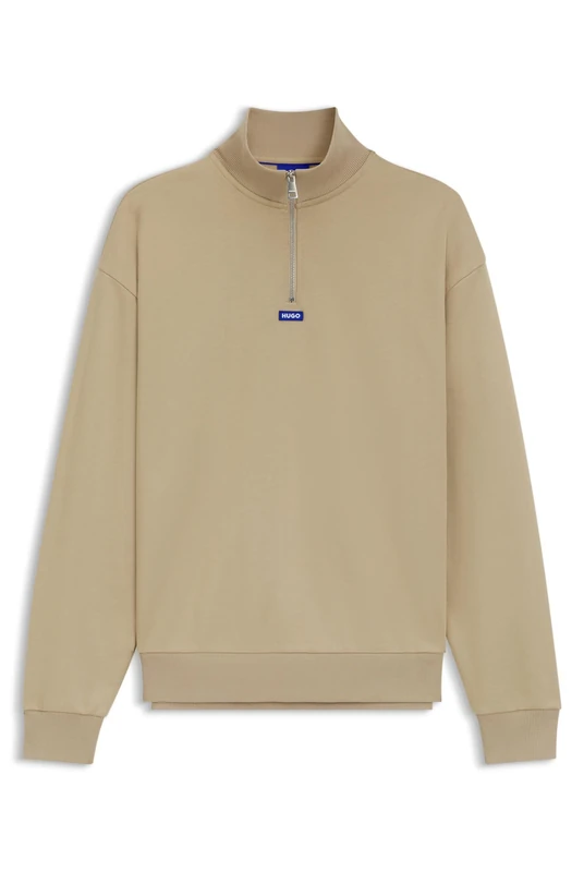 HUGO Men's Neeler 10249110 01 Sweatshirt, Medium Beige269, L