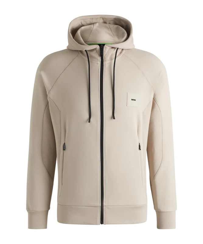 BOSS Men's Saggy Rib 10269980 01 Sweatshirt, Open Beige284,