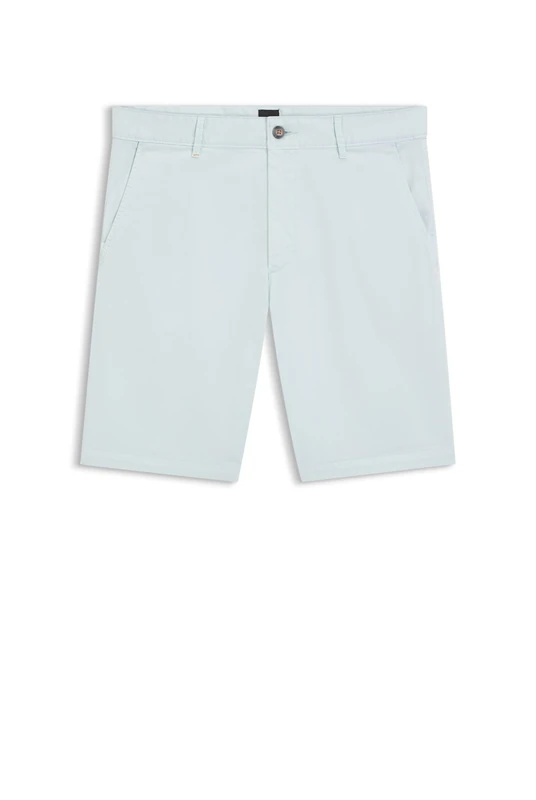 BOSS Men's Chino-Slim-Shorts 10270650 01 Shorts_Flat, Open Blue474,