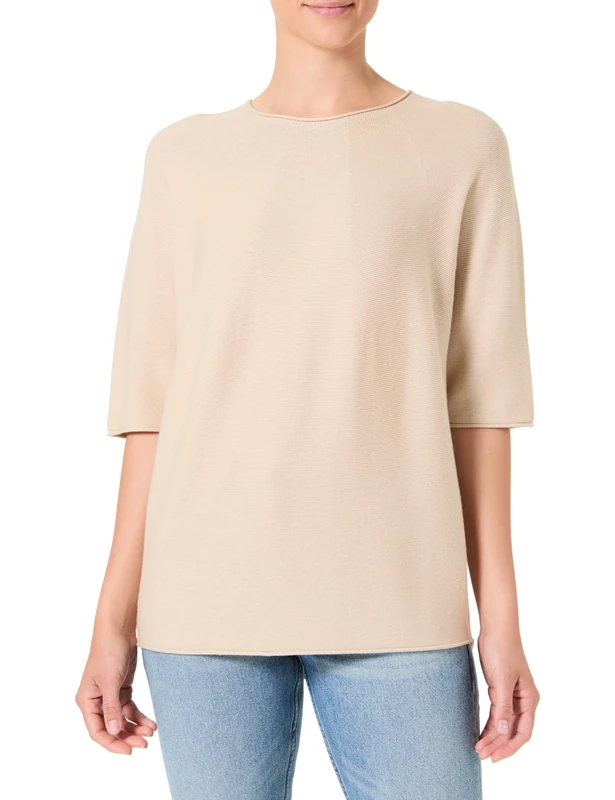 BOSS Women's C_Flambers 10270227 01 Knitted_Sweater, Open Beige287,