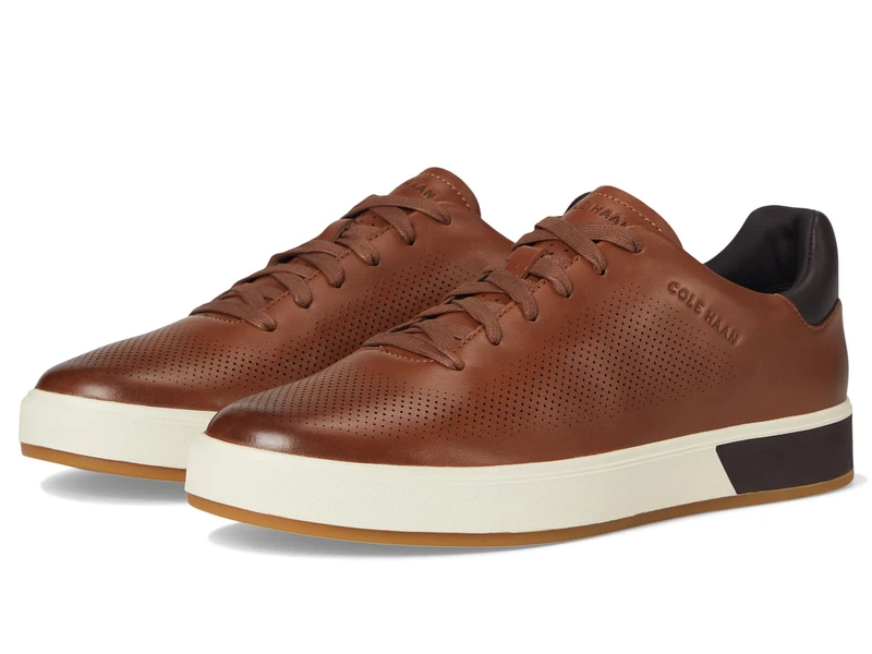 Cole Haan Men's Grandpro Angleace Sneaker, British Tan/Dark Chocolate, 12-M UK