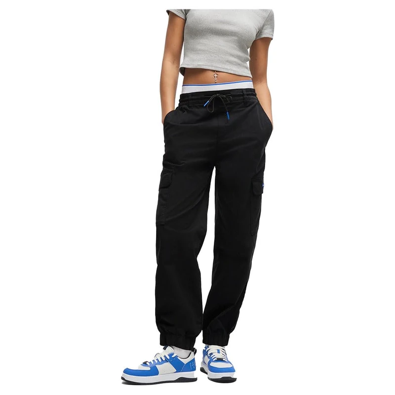 HUGO Women's Hisune-1-D_B 10259452 01 Trousers_Flat, Black001,