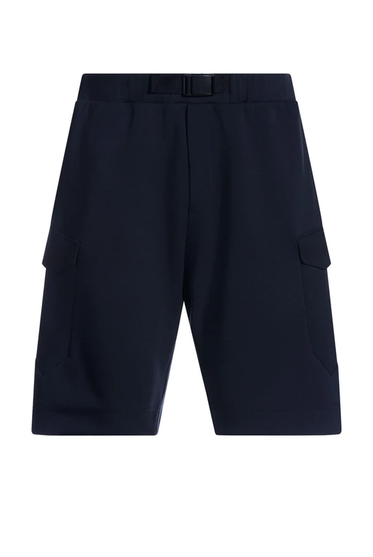 BOSS Mens Hariq Short Glamping Super-Stretch Shorts with Hopsack Panelling - Image 1