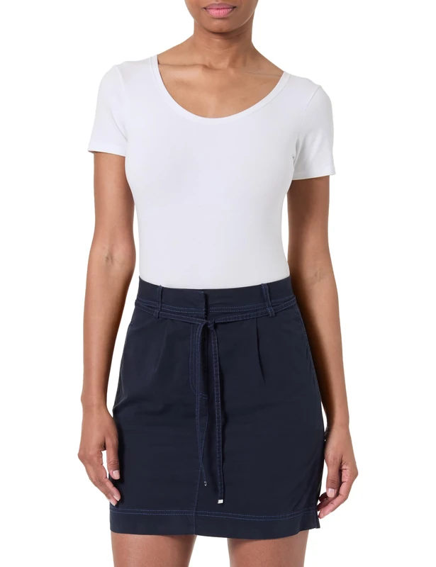 BOSS Women's C_Varachute-D 10267071 01 Skirt_Flat, Dark Blue404,