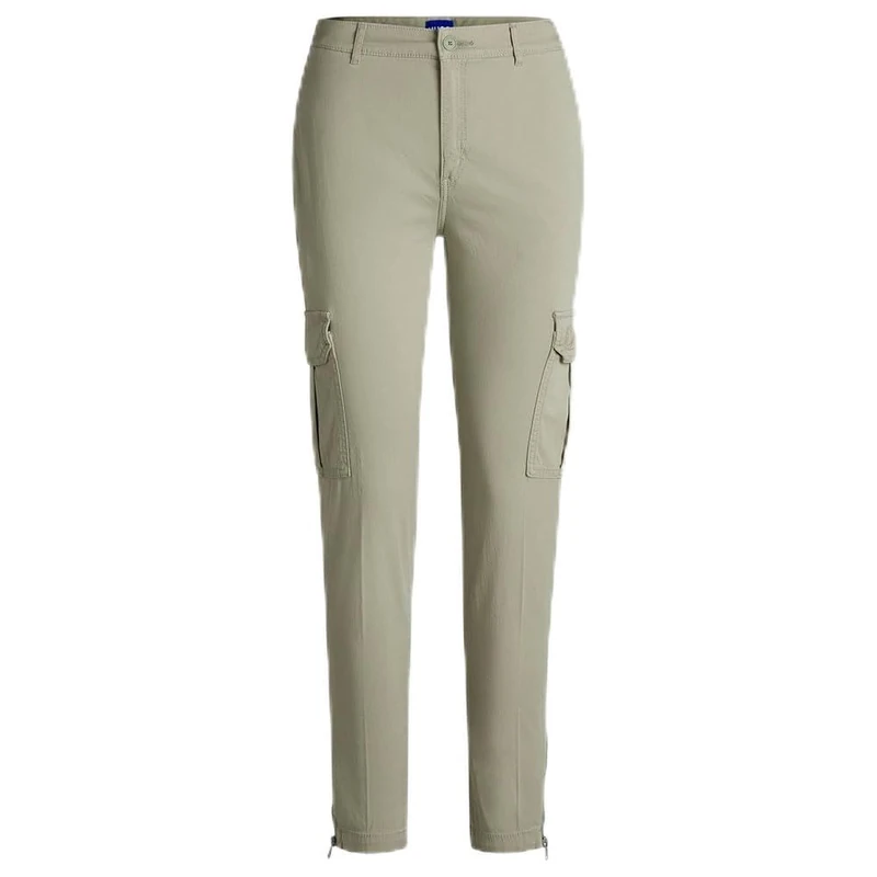 HUGO Women's Hasuny-1-D_B 10270263 01 Trousers_Flat, Light/Pastel Green337, 12