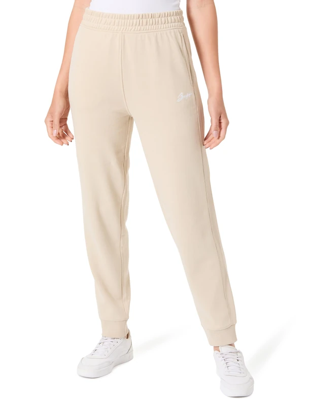 BOSS Women's C_Enna_Rib 10264439 01 Jersey_Trousers, Open Beige287,