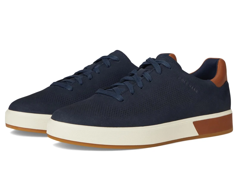 Cole Haan Men's Grandpro Angleace Sneaker, Navy Blazer/British Tan, 7.5-M UK - Image 1