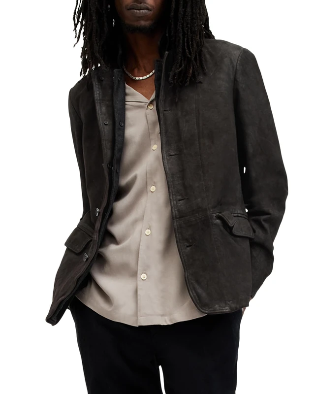 AllSaints survey lthr blazer
