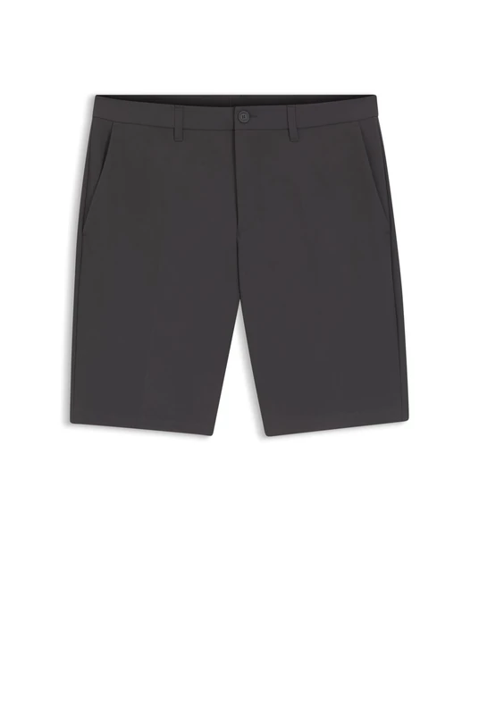 BOSS Men's S_Commuter_10.5 inch 10268853 Shorts_Flat, Dark Grey027,