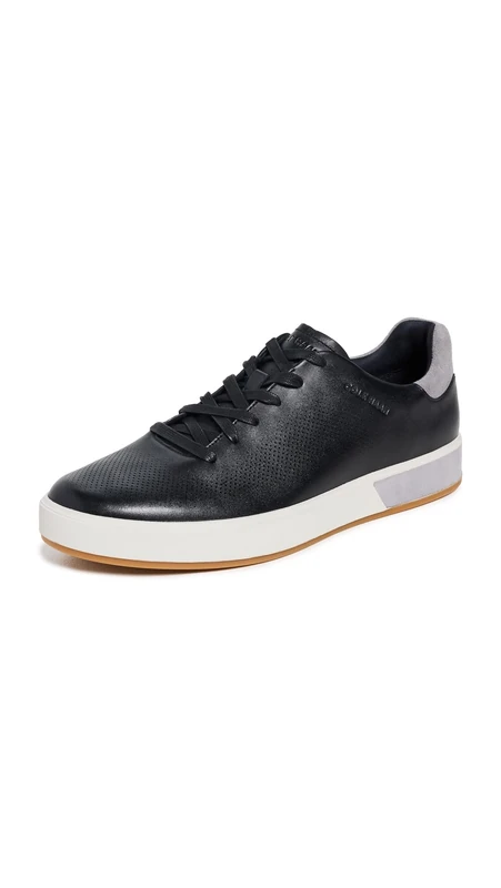 Cole Haan Men's Grandpro Angleace Sneaker, Black/Sea Stone, 11-M UK