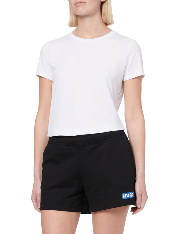 HUGO Women's Classic Shorts_B_1 10249110 01 Jersey_Trousers, Black001, - Image 1