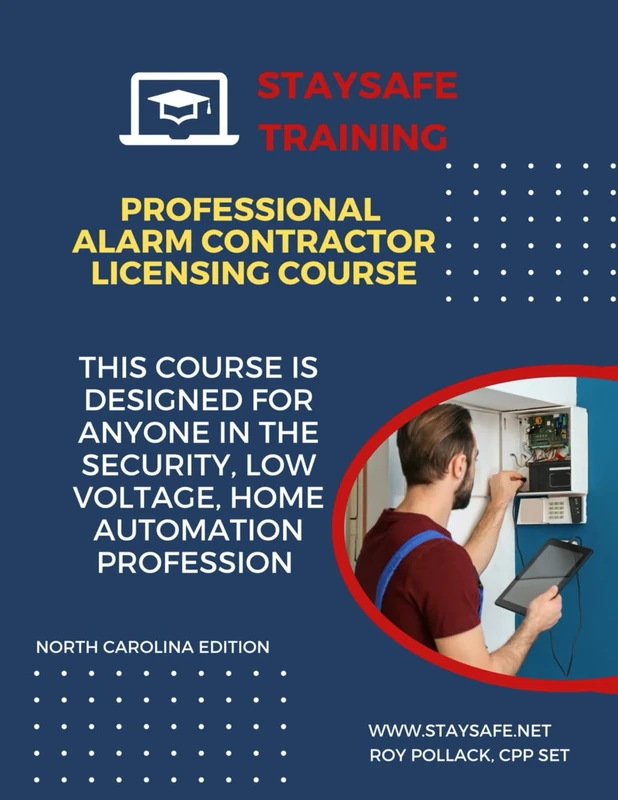 Professional Alarm Contractors Licensing Course NC Edition