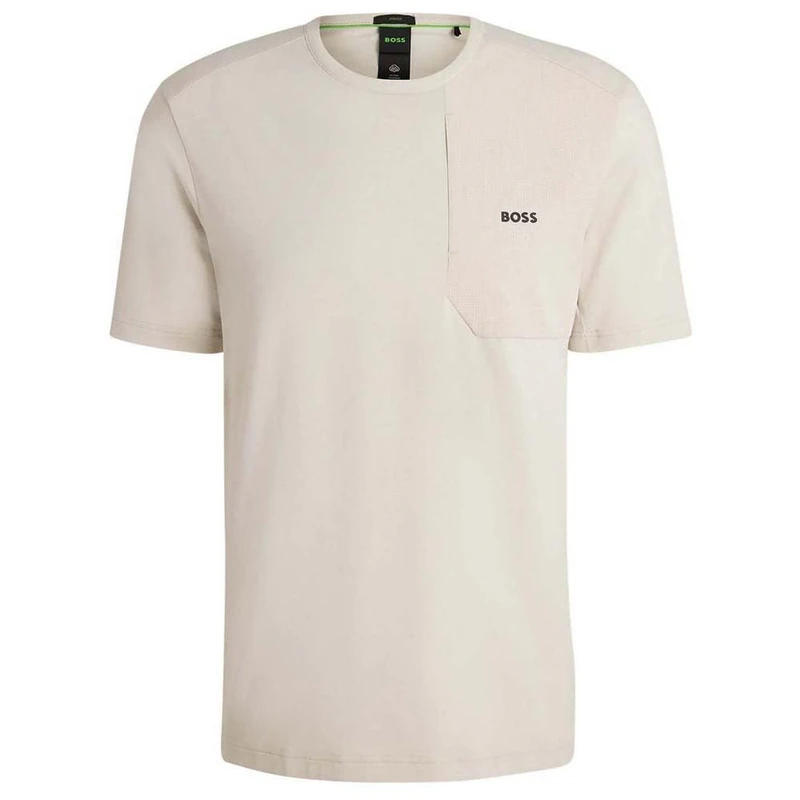 BOSS Men's Tee PKT Glamping 10268628 01 T_Shirt, Open Beige284, M