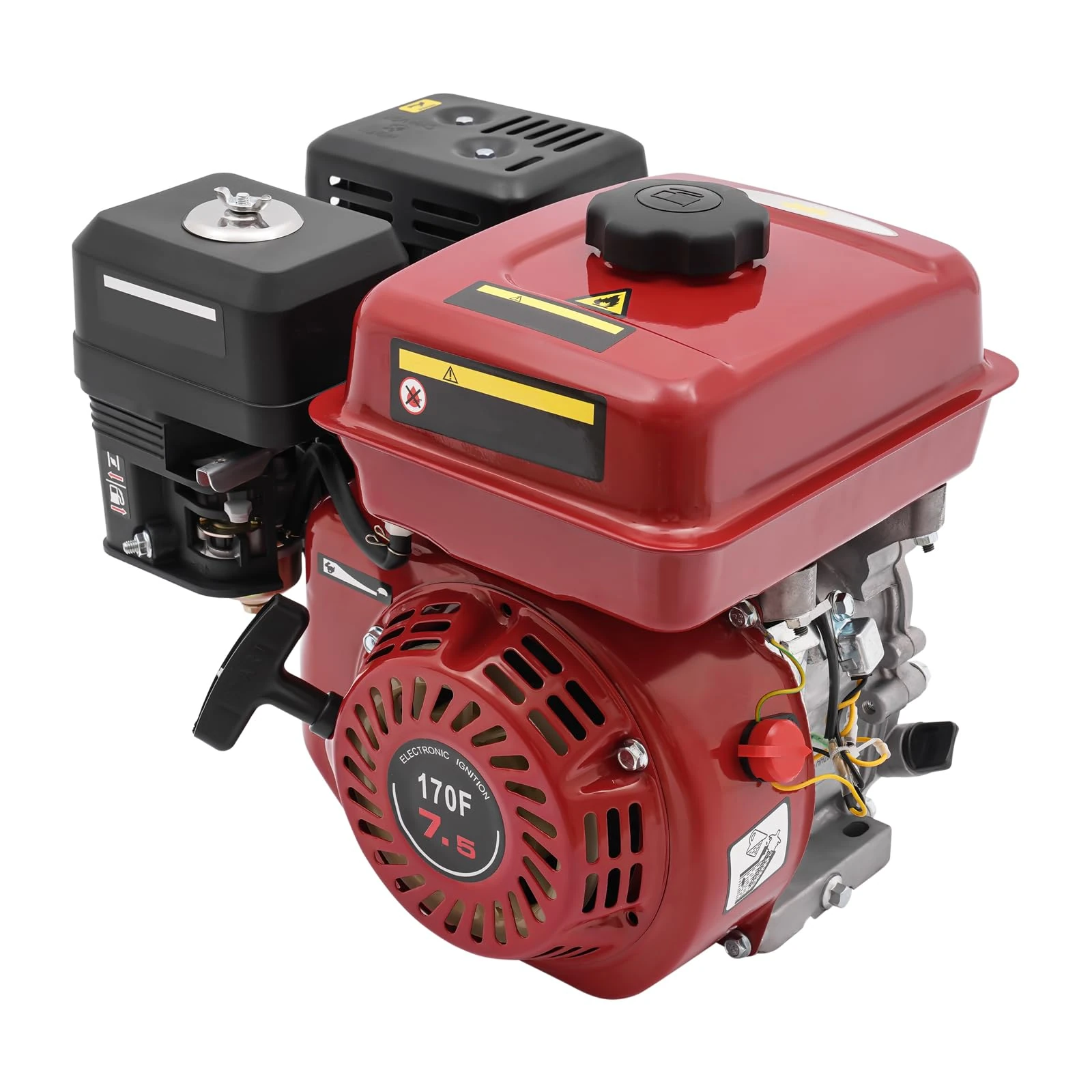 4 Stroke Petrol Engine 7.5Hp Gasoline Petrol Engine, Petrol Gas Powered Engine Generator Motor Gasoline Engine Industrial Kart Motor, Single Cylinder Engine Stationary Engine