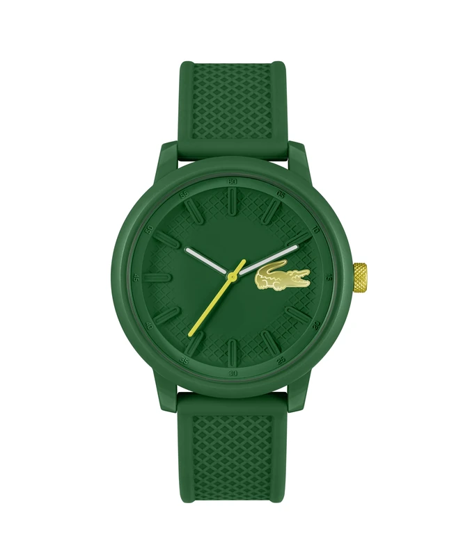 Lacoste 12.12 Hero Men's Watch - Green Silicone Strap 2011316 - Image 1