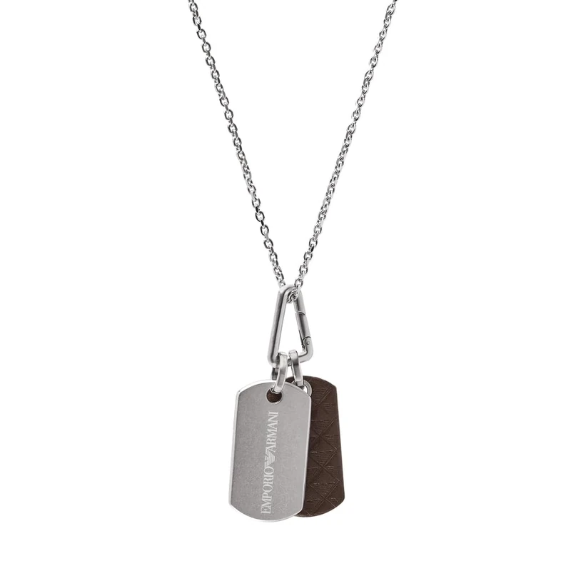 Emporio Armani Men's Silver Stainless Steel Pendant, EGS3133040 - Image 1
