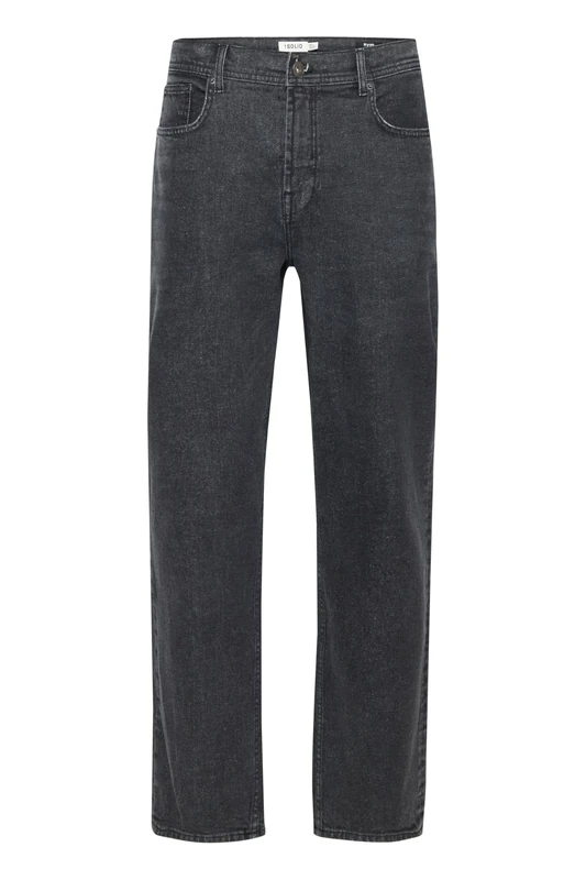 !Solid SDGULED Ryan Men's Jeans Trousers Denim Cotton Blend Back Pockets Regular Fit, Grey Denim (700033), 30 W/32 L