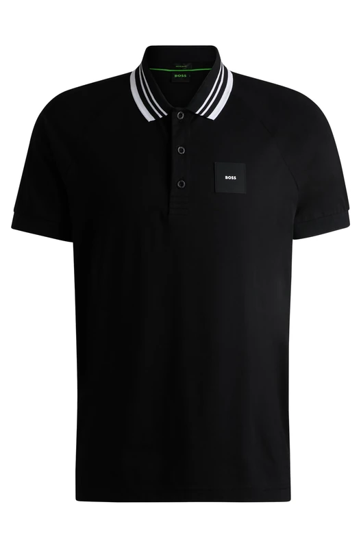 BOSS Men's Paddy Rib 10270236 01 Polo, Black001, 3XL
