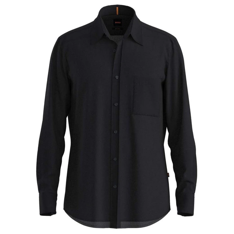 BOSS Men's Relegant_6_M 10267858 01 Shirt, Black001, - Image 1