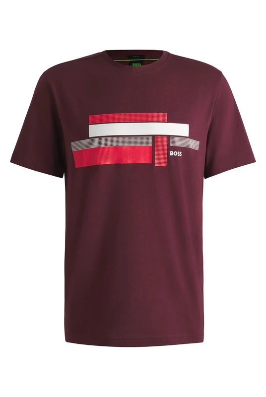 BOSS Men's Tee Glamping 10270669 01 T_Shirt, Medium Red614,
