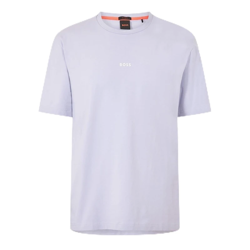 BOSS Mens T-Shirt Short Sleeve Lifestyle Cotton Open Purple 549 XS - Image 1