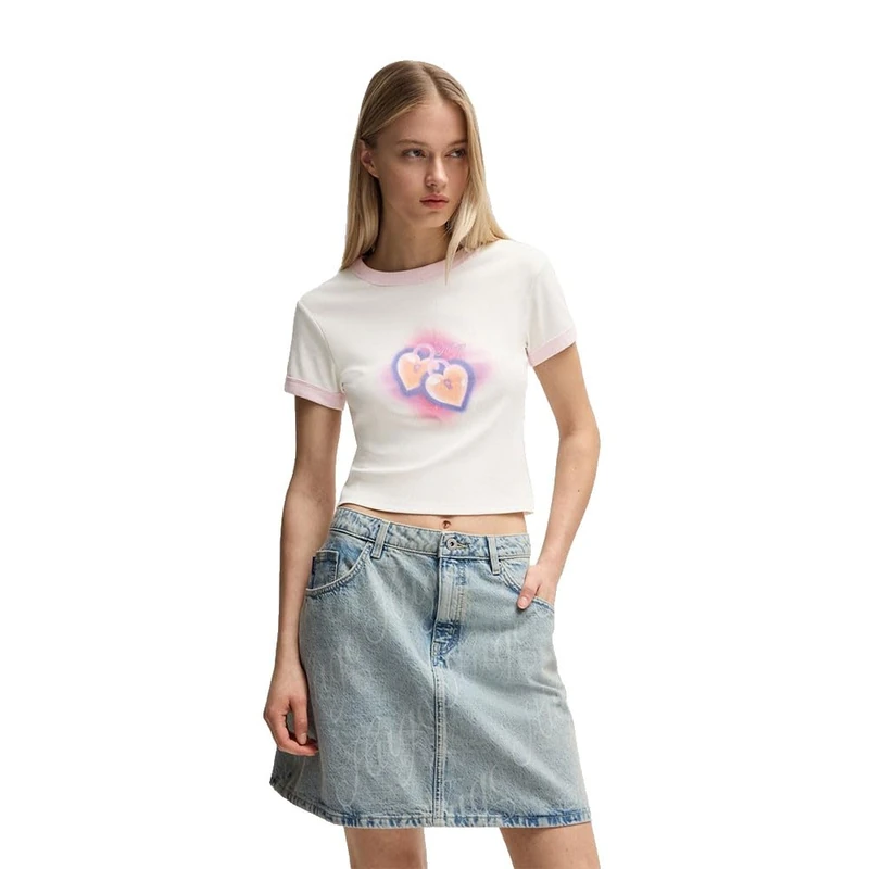 HUGO Women's Dalia_B_1 10266272 01 T_Shirt, Natural102, - Image 1