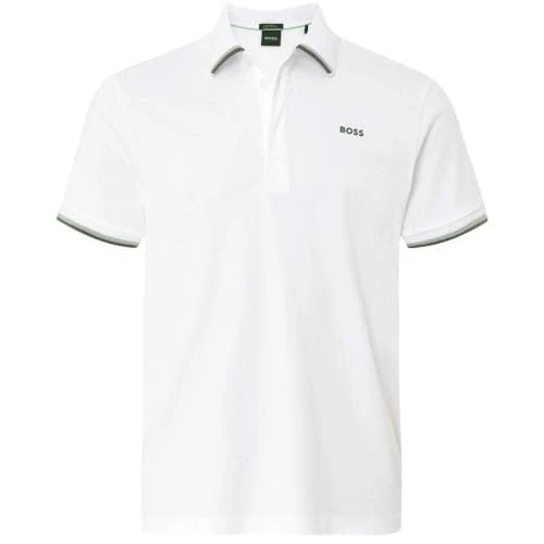BOSS Men's Paddy Lux Heritage 10270235 01 Polo, White100, S