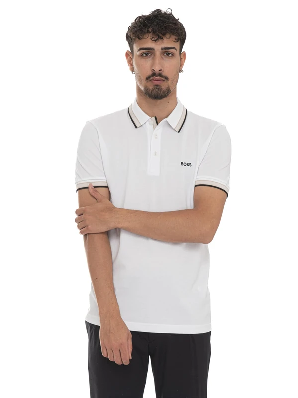 BOSS Men's Paddy 10241663 01 Polo, Open White111,