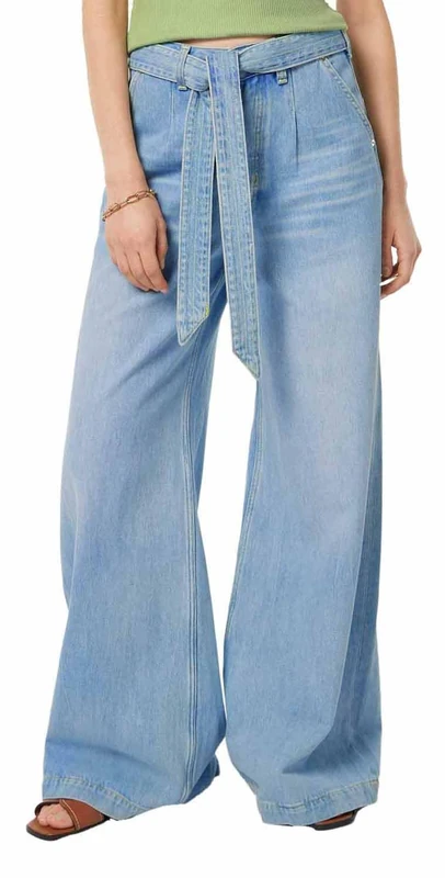 Scotch & Soda The Wave Wide Leg Jeans, Luna Blue Light 430, 30W x 32L