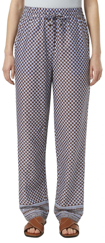 Scotch & Soda Women's Mid-Rise Pull-on Beach Pant Casual, Block Print, XS