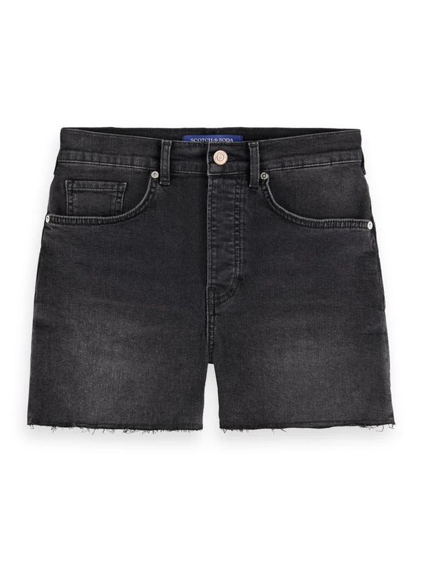 Scotch & Soda Women's The Ray Denim Shorts, Black Night, 28IN - Image 1
