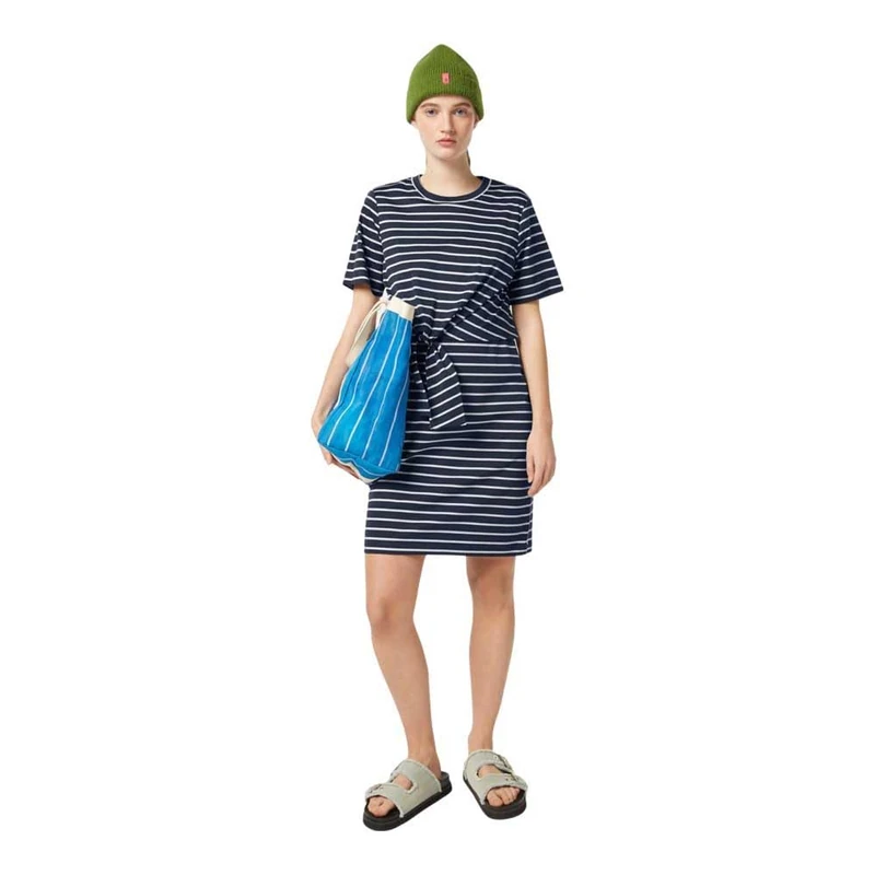 Scotch & Soda Knotted Jersey Dress, Midnight Blue/Soft Ice 432, XS